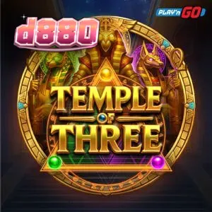 Temple of Three স্লট গেমের ইন্টারফেস এবং মিশরীয় থিম